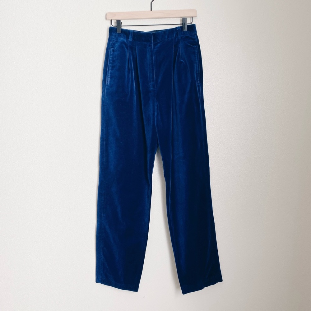 Vintage Blue Velvet Pants